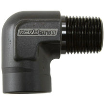 Load image into Gallery viewer, Aeroflow AF914-06BLK 90Deg Female - Male Elbow 3/8 Npt Black