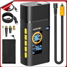 AUXITO 7800mAh Battery Car Tire Air Inflator Tyre Electric Pump Rechargeable 12V