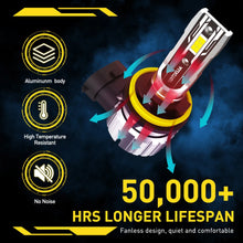 Load image into Gallery viewer, AUXITO H8 H9 H11 LED Headlight Globes Bulb Kit Hi/Low Beam 30000LM Bright NEWA