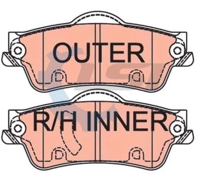 Rear Brake Pads and Disc Rotors Set for Holden COMMODORE VE VF V8 2006-2016