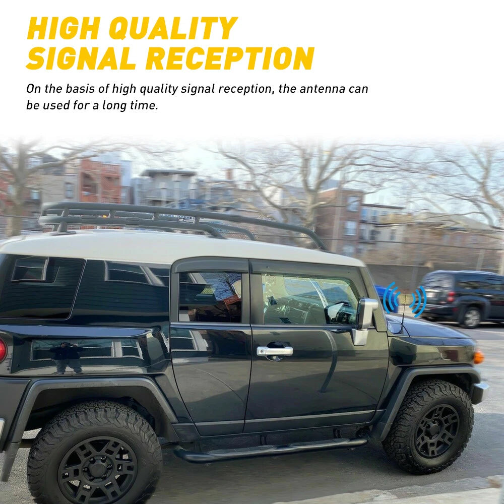 11" Car Antenna Mast Aerial Vehicle Roof A/FM Radio Signal Booster Universal 12V