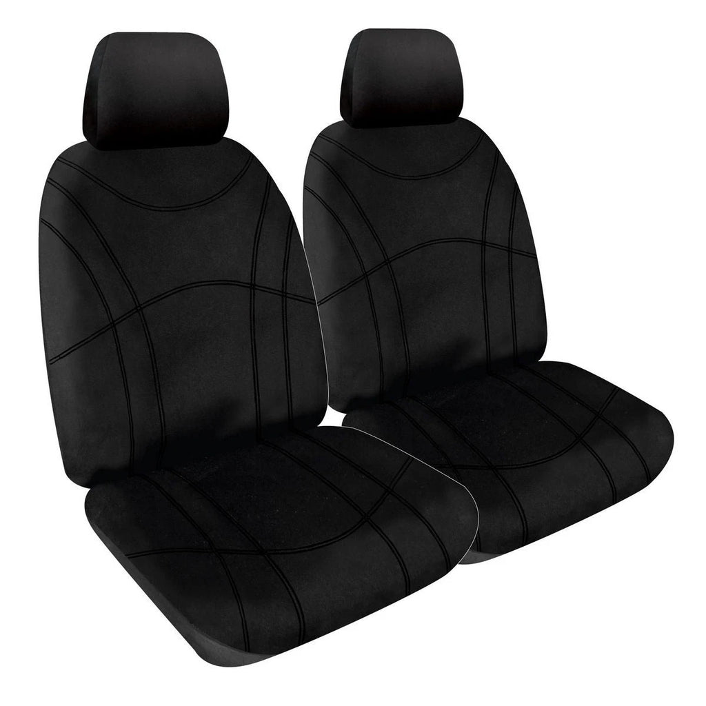 Sperling Getaway Neoprene Front Black - Black Stitch Seat Covers Suits RAV4 S...
