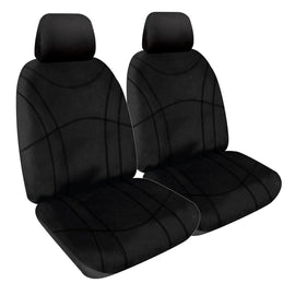 Sperling Getaway Neoprene Front Black - Black Stitch Seat Covers Suits RAV4 S...