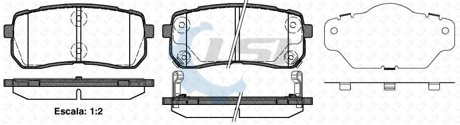 Rear Bendix HD Brake Pads and Disc Rotors Set for Hyundai iLoad VAN TQ 08-18