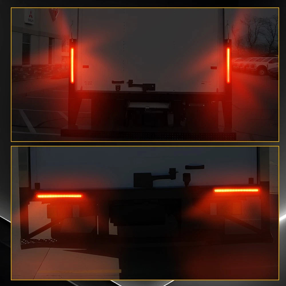 2-8x Slim 87 LED Tail Lights Stop Brake Indicator Reverse Strip Flowing NEWA