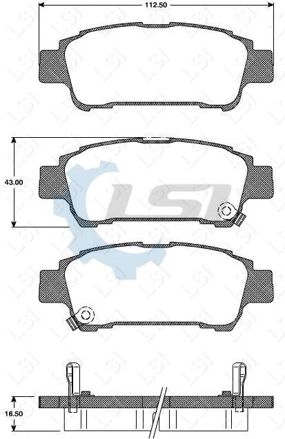 Rear Bendix GCT Brake Pads and Disc Rotors Set for Toyota Tarago ACR30 2000-2006