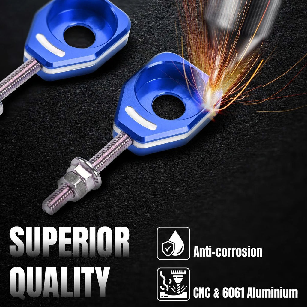 Blue Motorcycle Rear Chain Adjuster Tensioner For HONADA All CRF110 2013-2023 ST