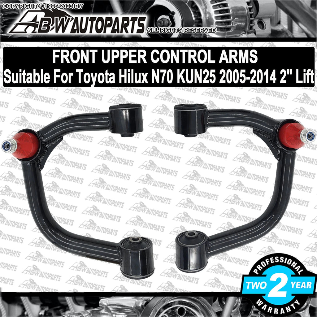 2x Upper Control Arms Front For 2005-2014 Toyota Hilux KUN25 N70 4X4 2" Lift