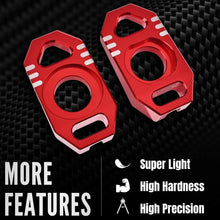 Load image into Gallery viewer, For Surron Sur Ron Ultra Bee CNC Aluminum 2x Axle Block Chain Adjuster Bolts Red