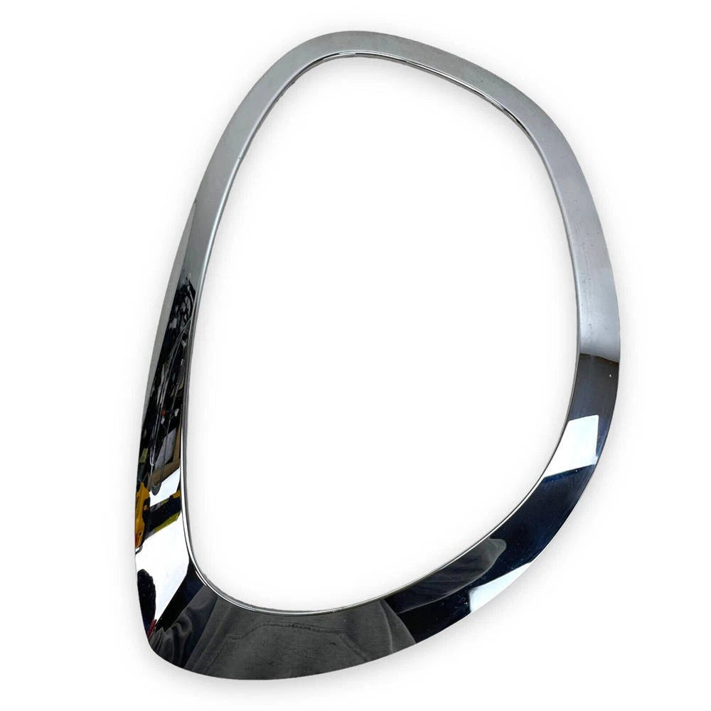2×Headlight Ring Trim Chrome Bezel Cover For MINI Countryman Cooper F60 2017-21