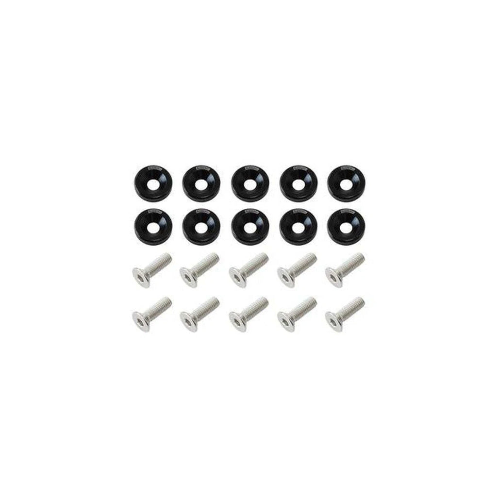 Aeroflow 5/16" Billet Dress-up / Fender Bolt Kit Black 10 Pack