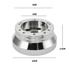 Load image into Gallery viewer, 5 &amp; 6 Hole Steering Wheel Polished Short Hub Adapter Kit For Ididit for GM Chevy