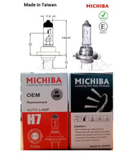 Load image into Gallery viewer, H7 Halogen Headlight PX26D High Low Beam Globe Bulb 12V 100W Michiba x 2pc