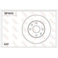 Load image into Gallery viewer, TRW Disc Brake Rotor Solid DF1413S