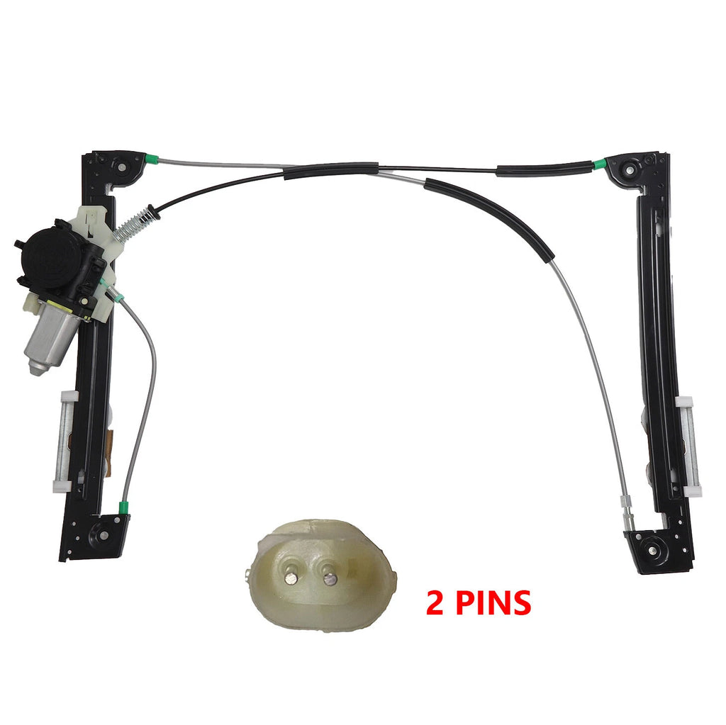 Front Right Window Regulator W/Motor 2 Pins for Mini Cooper S R50/R52/R53 02-07