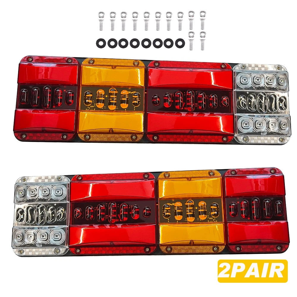 4X 122 LED Tail Lights Trailer Ute Caravan Truck Stop Indicator rear LAMP 10-30V