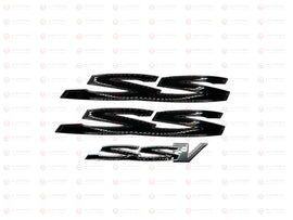 Gloss Black Side Rear SS SSV Set Badge Emblem Holden Commodore VE VF SS 3PCS