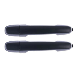 Door Handle Outer for Toyota Hilux 05-15 Set of 2 Primed Black REAR LH+RH