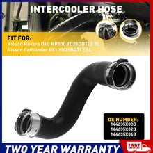 Load image into Gallery viewer, Turbo Intercooler Hose Hot Side For Nissan Navara D40 NP300 Pathfinder R51 2.5L
