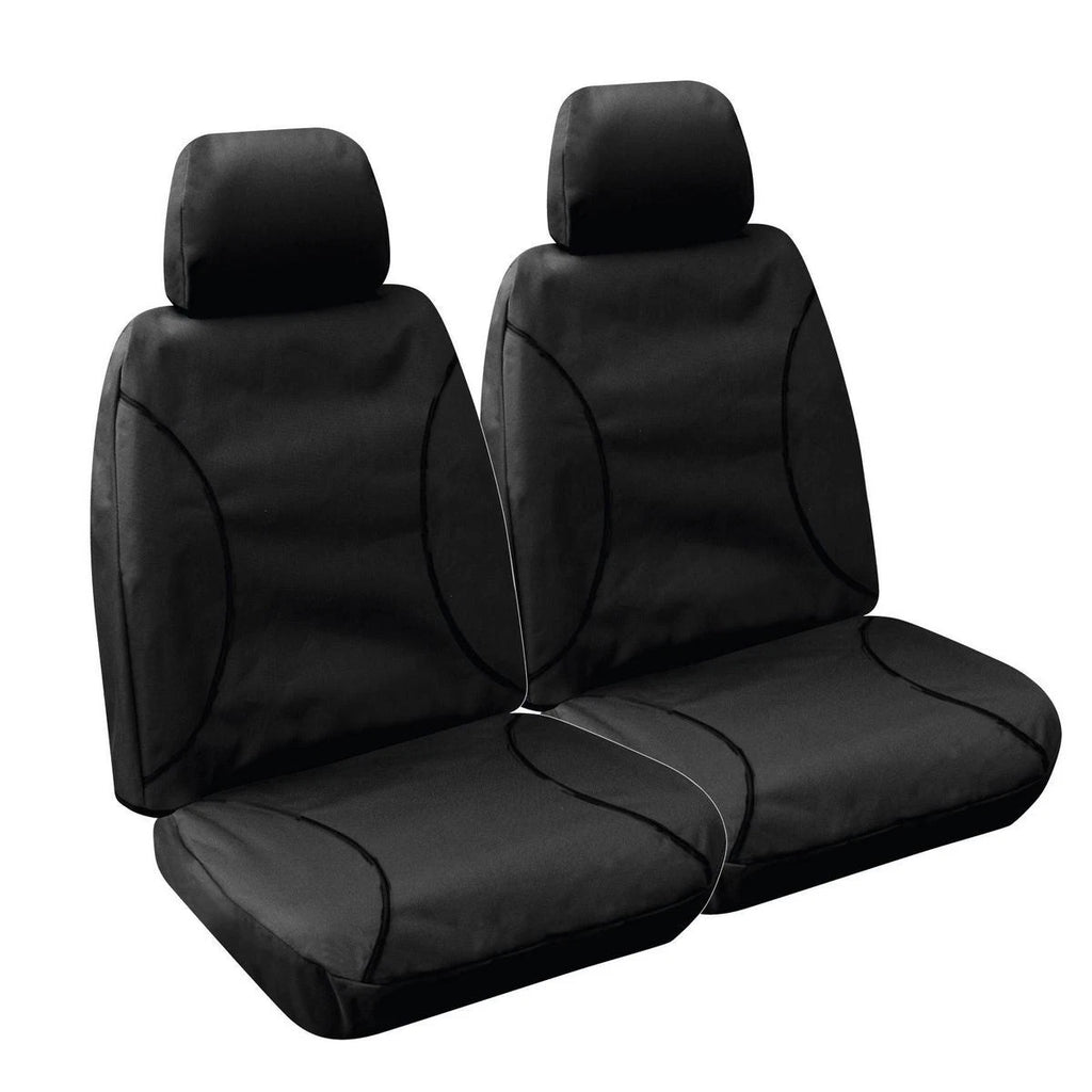 Sperling RM1048TRB front black canvas seat covers for Toyota Hilux 2005-2015