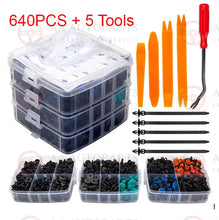 Load image into Gallery viewer, Car Body Trim Clips Retainer Bumper Auto Panel Push Plastic Fastener Kit 645PCS