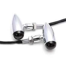 Load image into Gallery viewer, Chrome Motorcycle Bullet Turn Signal Blinker Indicator Light For Harley Chopper
