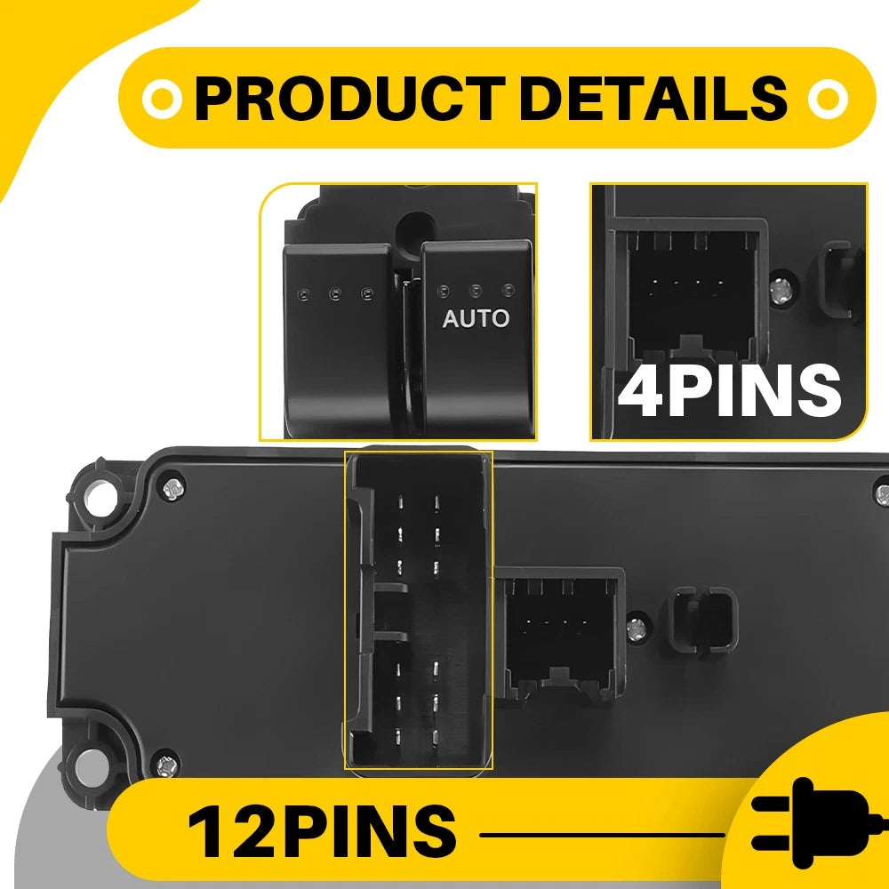 BP1E66350 Master Power Window Control Switch For Mazda 3 BK 2004-2009 4 Buttons