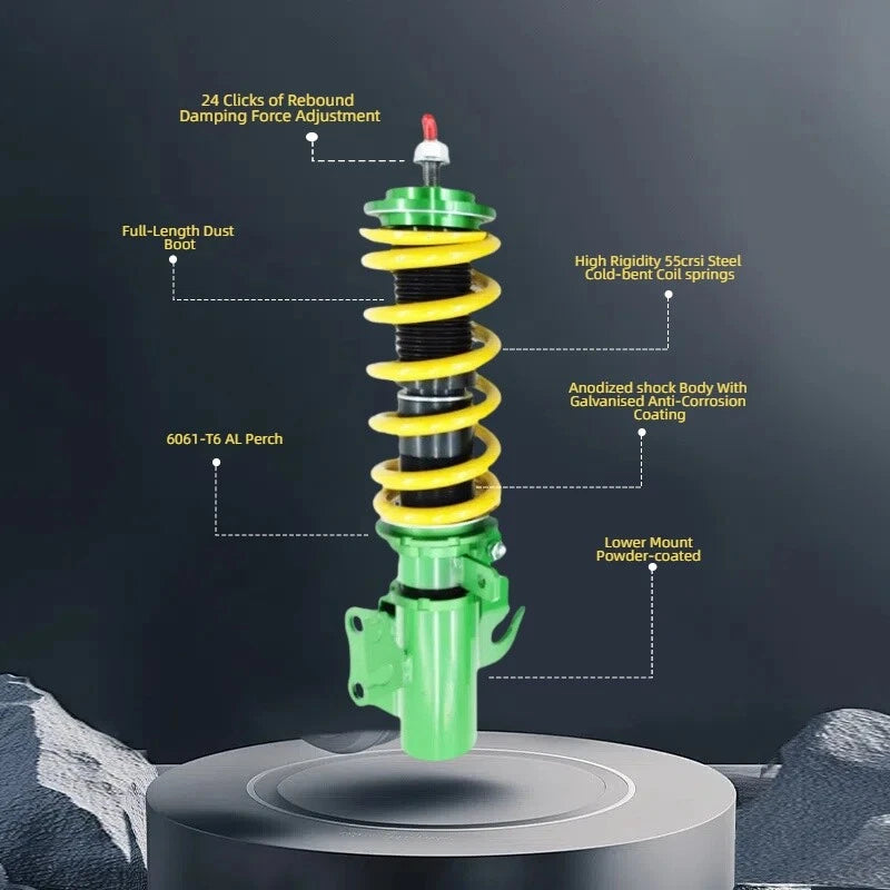 Damper Coilover Suspension Shocks Adjustable For Holden VE Commodore Sedan Wagon