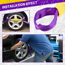 Load image into Gallery viewer, 4x Wheel Tyre Link Strap Truck Trailer Car Carrying Tie Down Recovery Ratchet