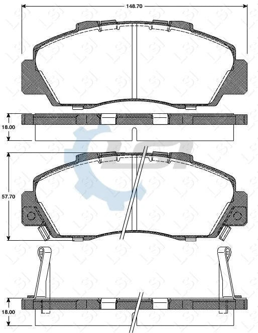 Front Brake Pads and Rotors Set for Honda HRV 1.6i 1999 - 04