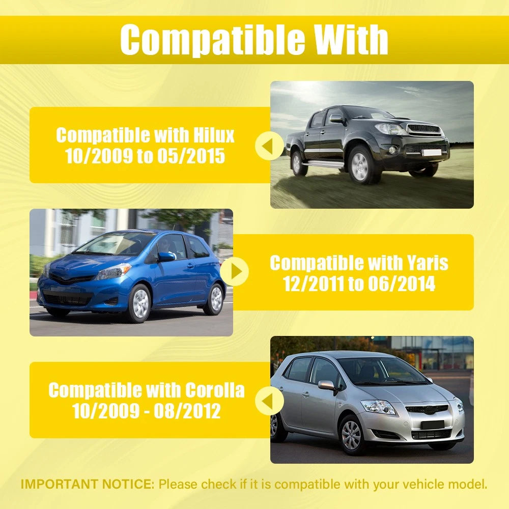 2x Complete Remote Key Fob To For Toyota HILUX 2009 2010 2011 2012 2013- 2015 G