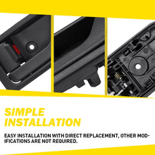 Load image into Gallery viewer, Left Passenger Side Inner Door Handle Black For Hyundai Getz Hatchback 05-2011