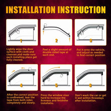 Load image into Gallery viewer, Set of 4 Weather Shields Weathershields Set for Corolla Hatch Dual Cab 2007-2011