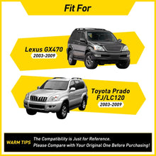 Load image into Gallery viewer, Roof Rack Cover Rail End Cap for for Toyota Land Cruiser Prado FJ120 2003-2009