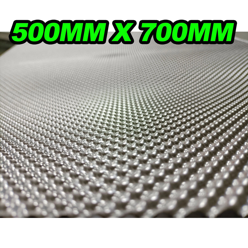 NEW 500mm X 700mm Car EXHAUST HEAT SHIELD Embossed Aluminium DIY Fold Form AU OZ