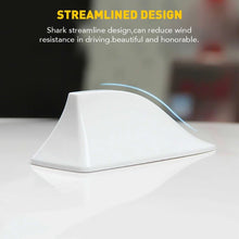 Load image into Gallery viewer, White Shark Fin Roof Antenna Aerial FM/AM Radio Signal Car Trim Universal Cover
