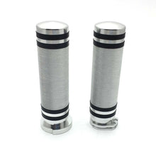 Load image into Gallery viewer, Pair 1" Motorcycle Handlebar Hand Grips Chrome Aluminum for Harley Sportster ST