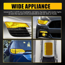 Load image into Gallery viewer, Yellow Smoke Gold Tint Film Headlights Tail Fog lights Car Vinyl Wrap 30cm x 3M