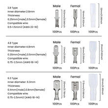 Load image into Gallery viewer, 900x Assorted Insulated Electrical Wire Connectors Kit Terminal Crimp Spade
