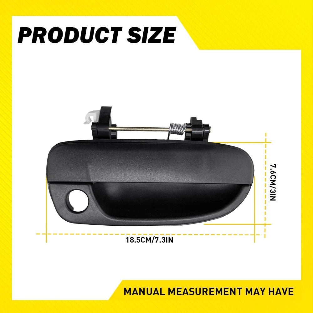 for Hyundai Accent LC 00-06 Pair FRONT LEFT RIGHT SIDE OUTER Door Handle Black