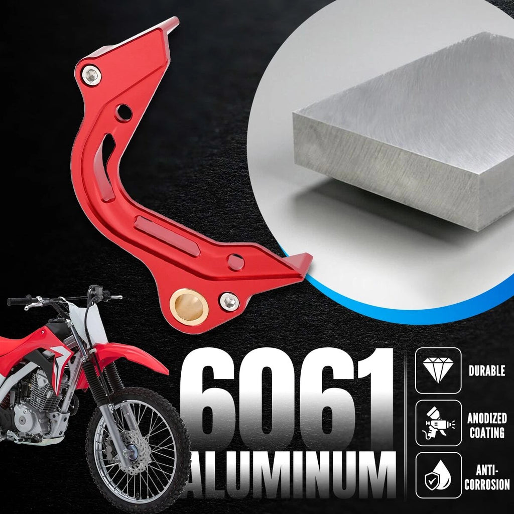 Red CNC Aluminum Shift Shaft Brace & Sprocket Guard For Honda CRF125F 2019-2025