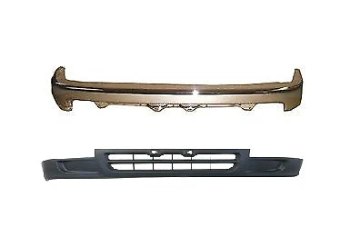 FRONT BAR (CHROME) & APRON (BLACK) SUIT TOYOTA HILUX SURF 130 4RUNNER 1991-1997