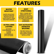 Load image into Gallery viewer, Bubble Free Polish Gloss Black Vinyl Film Wrap Auto Body Cars Decals 1.5Mx30CM