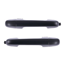 Door Handle Outer for Hyundai i30 FD 07-12 Set of 2 Black REAR LEFT+RIGHT