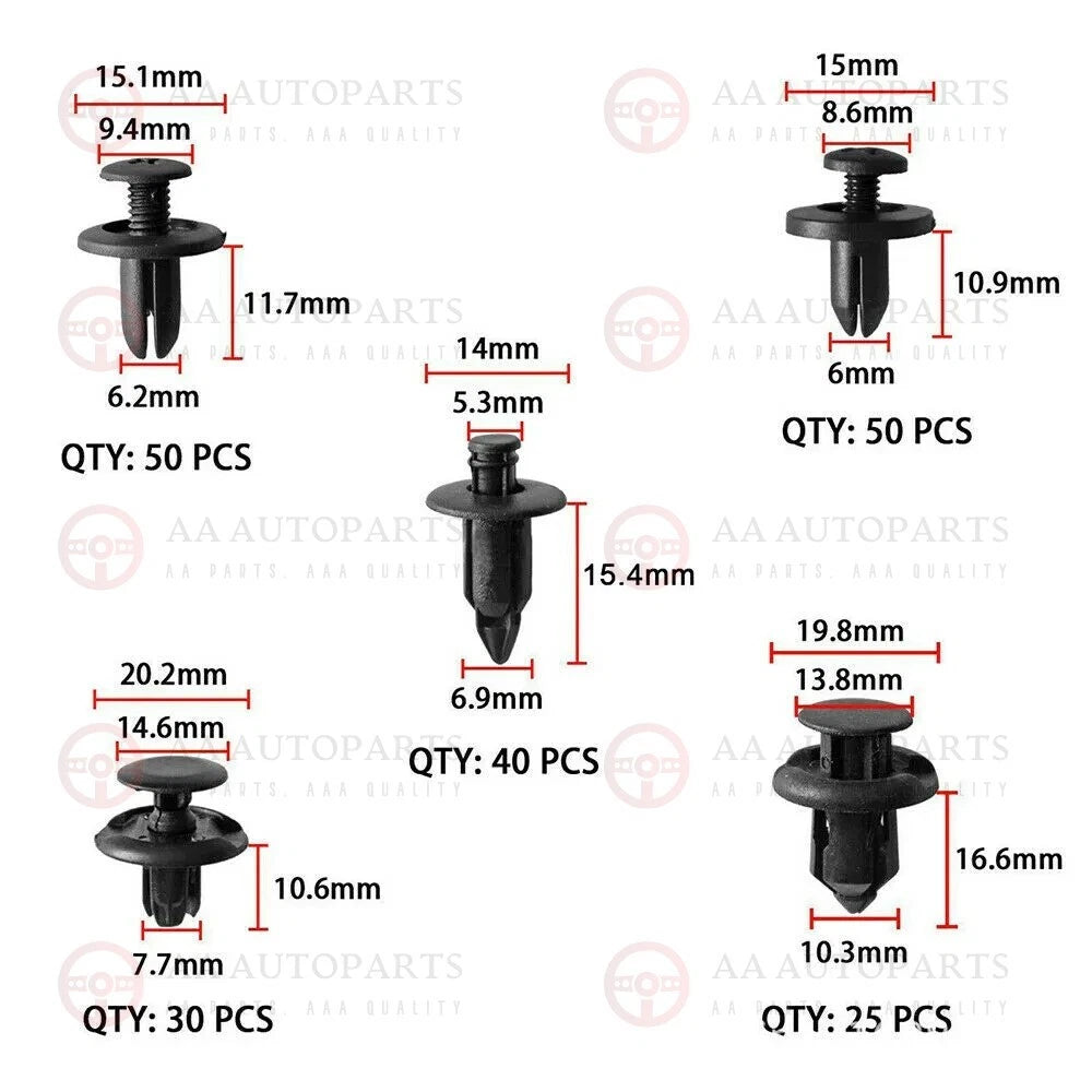 Push Clip Body Trim Kit + Tools For Holden Commodore VR VS VT VX VU VY VZ VE VF