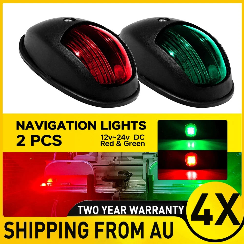 4x 24V 12V Boat Lights Marine Nav Lights Yacht Stern Light LED Navigation Lights