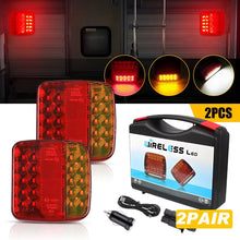 Load image into Gallery viewer, 4pcs Wireless Trailer Lights Kit, LED Rear Tail Lights Dynamic Stop Brake Red AU