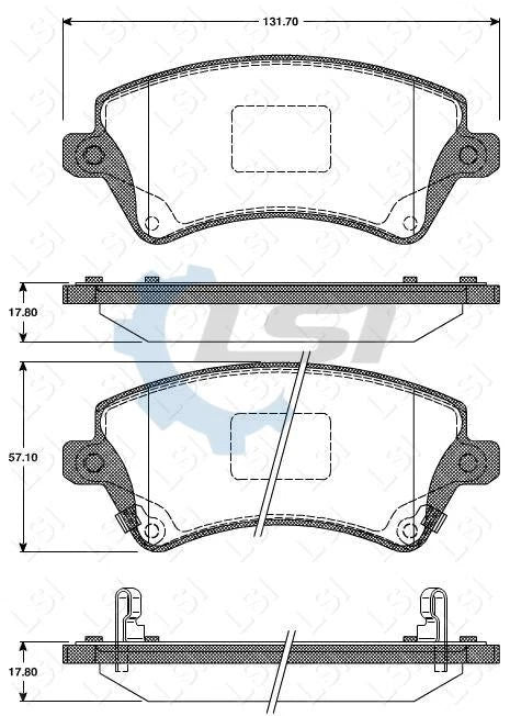 Front Brake Pads and Disc Rotors Set for Toyota COROLLA ZZE122R S.Africa 01 - 07