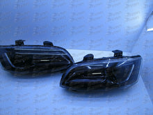 Load image into Gallery viewer, VE SERIES 1 HEADLIGHTS BLACK LED DRL Sequential Indicator HOLDEN COMMODERE NEW
