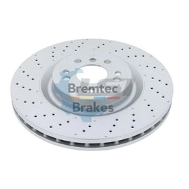 Front Brake Pads and CROSS DRILLED Disc Rotors set for MB ML350 12-15 W166